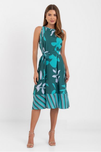 DRP250890410005SKIRTSGREEN -2-